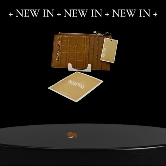 Michael Kors Jet Set Travel Medium Card Case Croc Embossed NWT - Picture 5 of 5